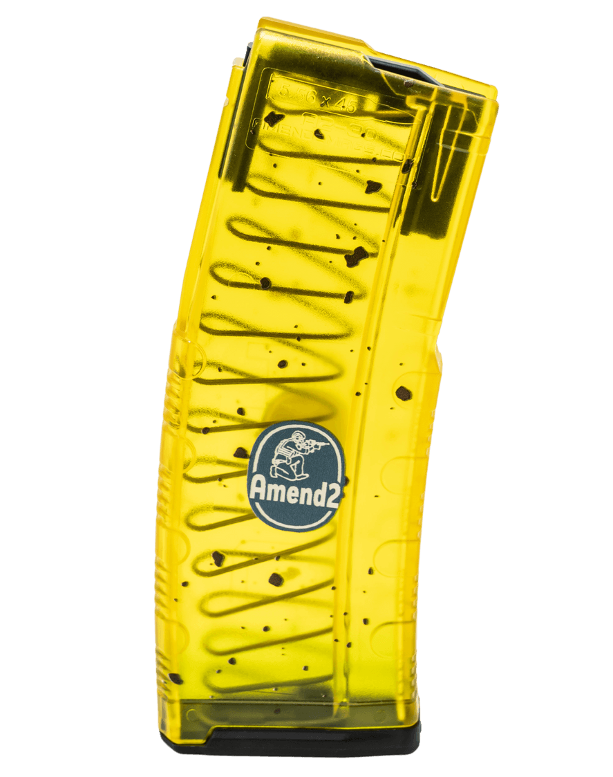 Amend2 556MODCBAN30 MOD-C Banana 30+1 5.56 NATO Fits AR-15 Yellow/Green Polymer