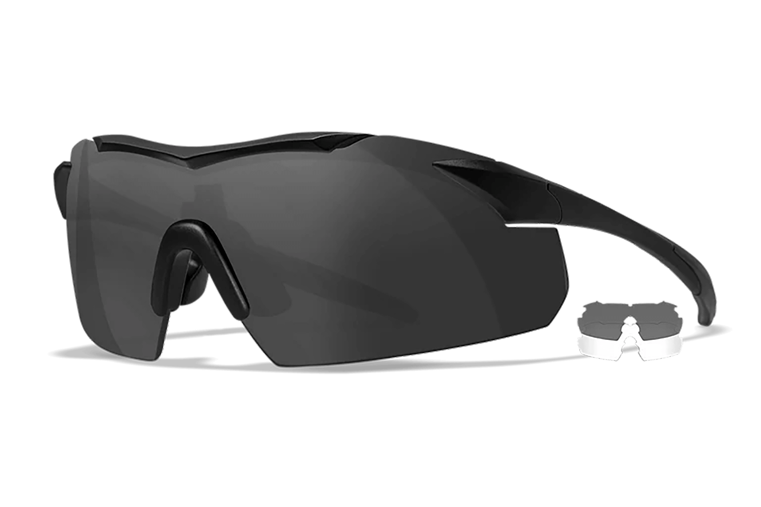 Wiley X 3501 Vapor Smoke Gray/Clear Lens Polycarbonate Matte Black Frame