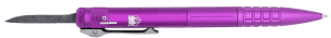 CobraTec Knives CNCOTFPPURGEN2 Tactical Pen Gen II Purple Aluminum D2 Steel Blade Includes Pocket Clip