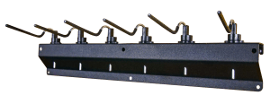 Berry's 65892 Gun Safe Pistol Rack Black Holds 6 Pistols