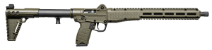 Kel-Tec SUB2K10GLKGRN SUB2000 Gen3 10mm Auto 15+1 16.15" Black Threaded Barrel OD Green Picatinny Rail Receiver M-LOK Handguard Rotating Forend 3 Position Adj OD Green Polymer Stock Glock 20 Grip