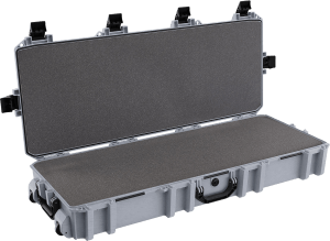 Pelican VCV7300000GRY Vault Double Rifle Case 44" Gray Polyethylene Foam Weather Resistant