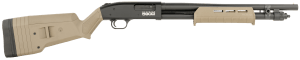 Mossberg 51608 590S  Compact 12 Gauge Pump 3" 9+1 18.50" Drilled & Tapped Receiver  Synthetic Stock