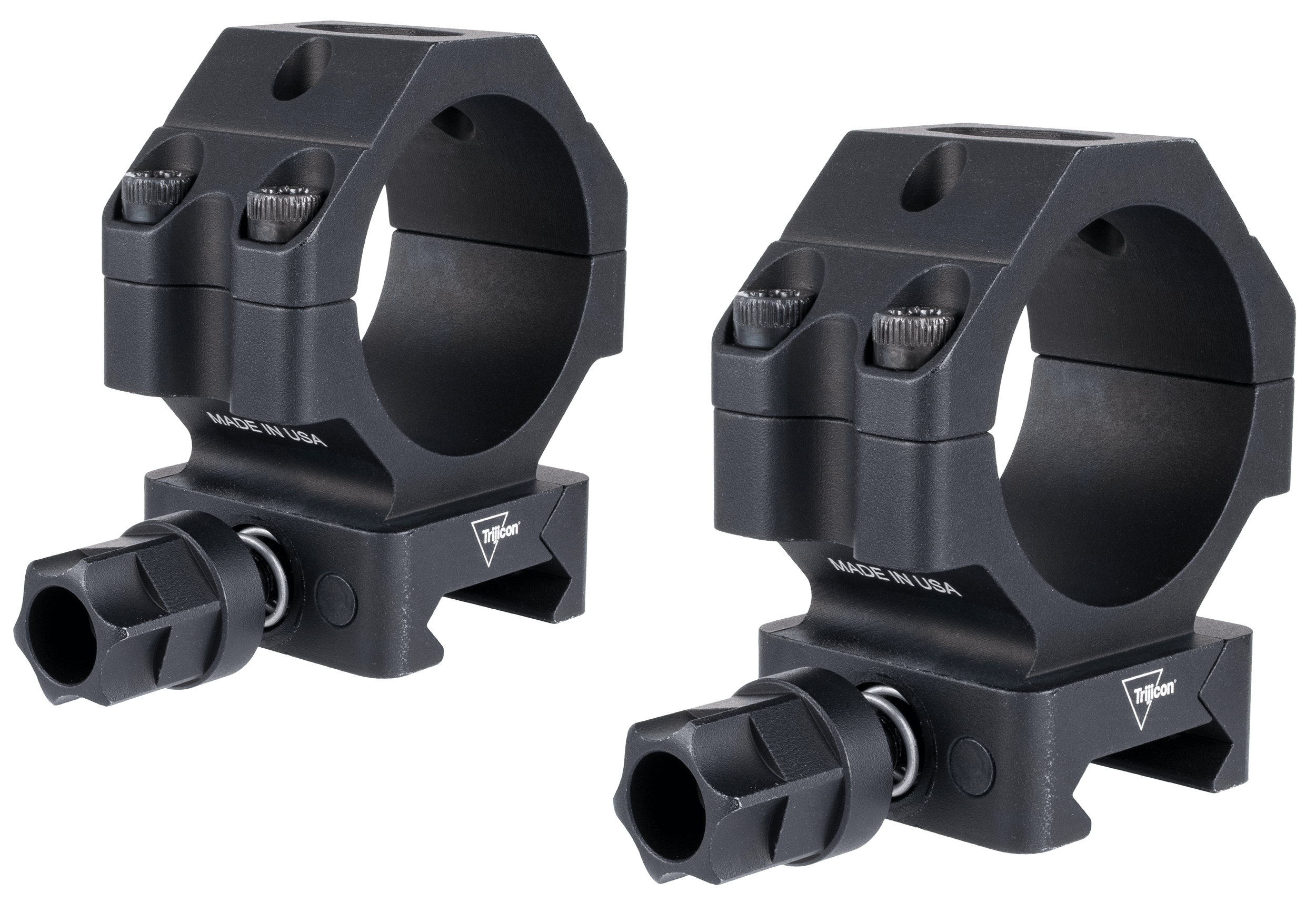 Trijicon AC22065 Scope Rings with Q-LOC Technology Matte Black Aluminum 30mm Tube Medium