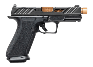 Shadow Systems SS-3009-B XR920 Elite 9mm Luger 10+1 5" Bronze TICN Match Grade/Spiral Fluted/Threaded Barrel  Black Nitride Optic Cut/Serrated/Window Cut Stainless Steel Slide  Black Polymer Frame w/Beavertail & Picatinny Rail  Blemished