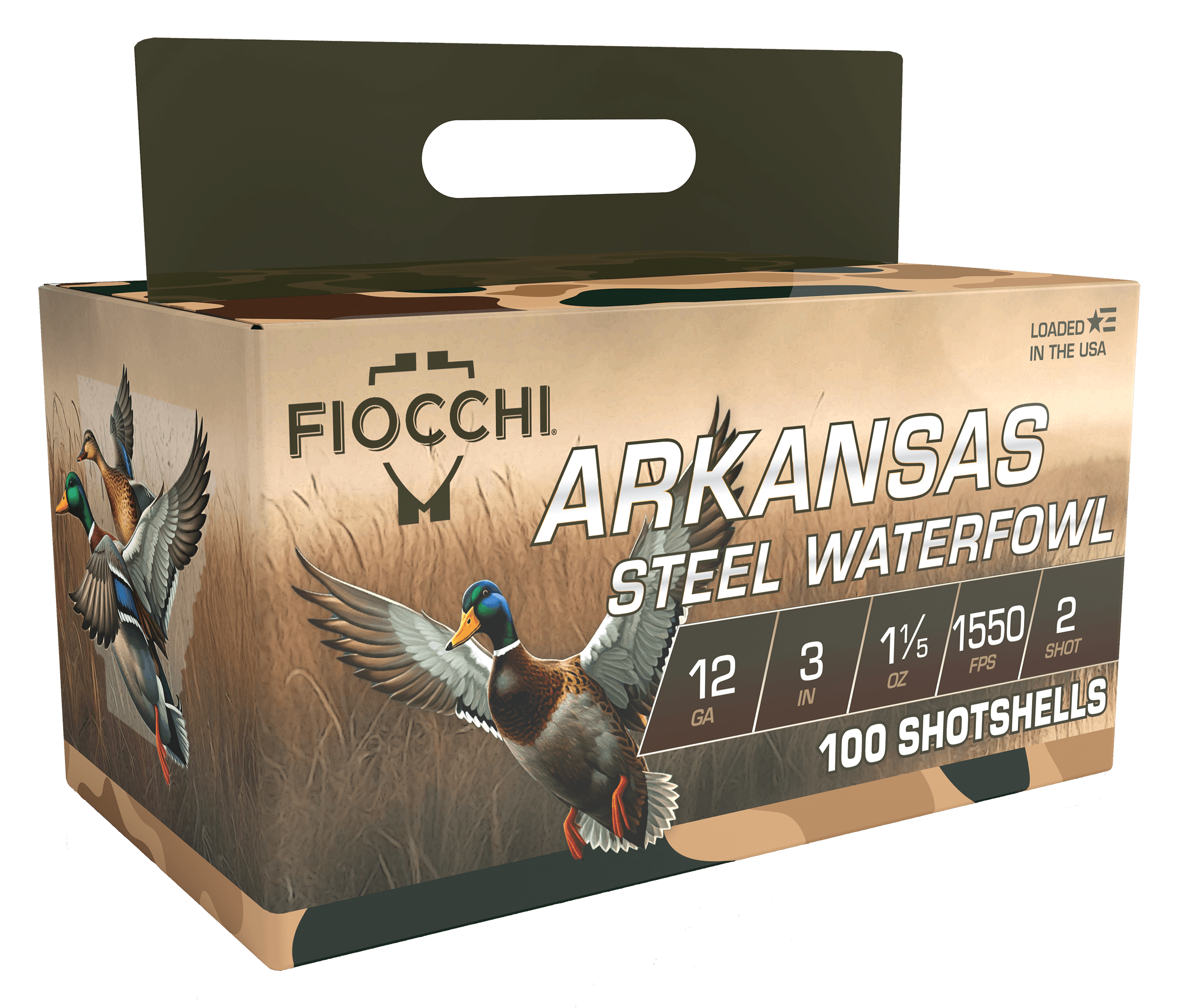 Fiocchi 123ADS2 12Gauge 3" 1 1/5oz 2Shot 100 Per Box/2 Case