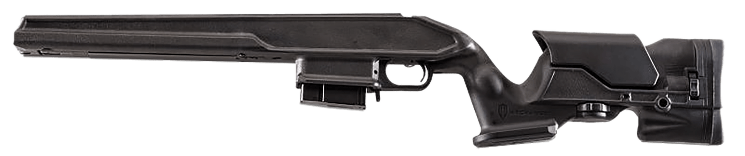 Archangel AA1500 Precision Stock Black Synthetic Fixed with Adjustable Cheek Riser for Weatherby Vanguard; Howa 1500