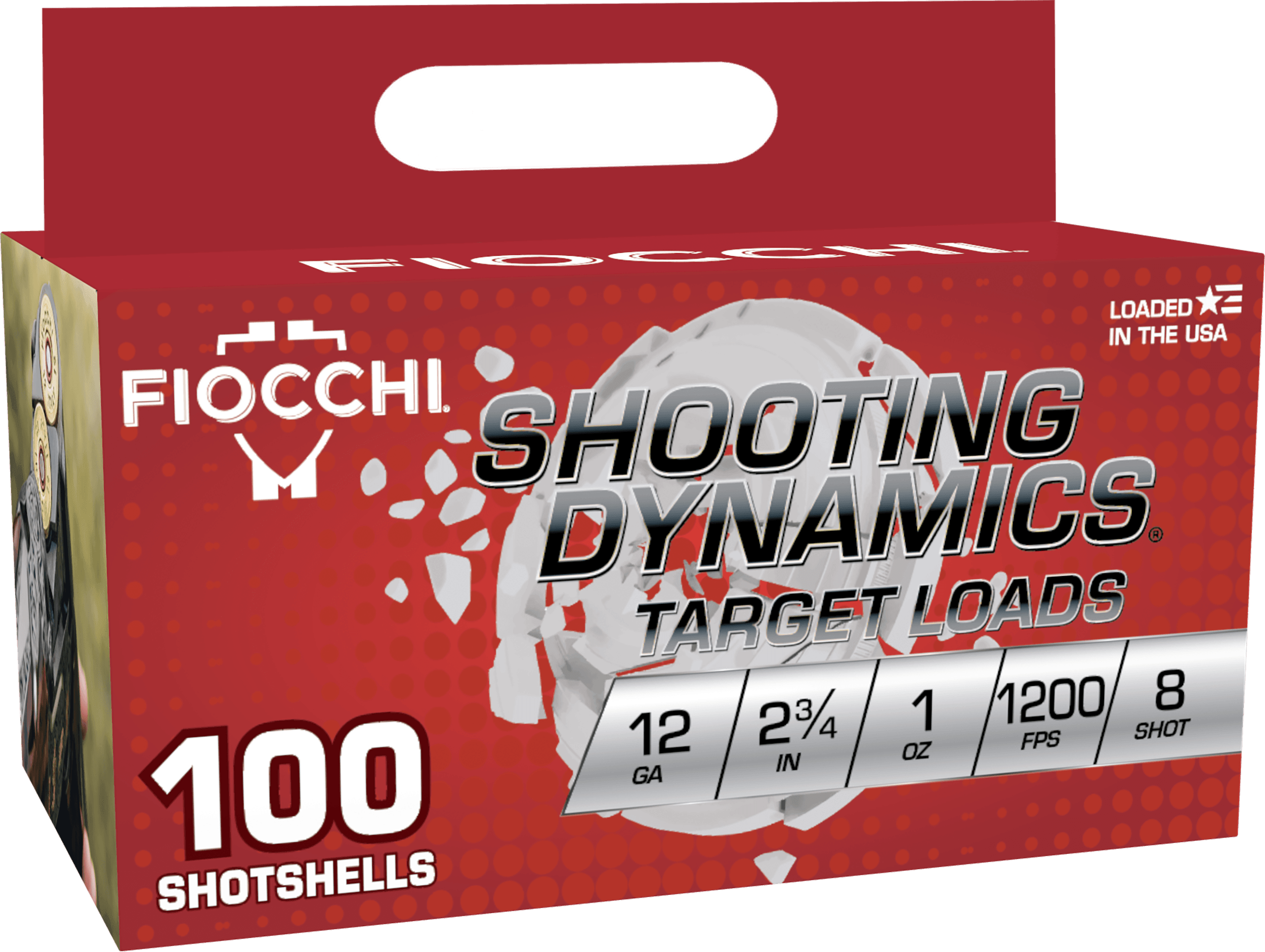 Fiocchi 12SDB18 Shooting Dynamics 12Gauge 2.75" 1oz 8Shot 100 Per Box/2 Case