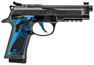 Beretta USA J92XPCOBL18 92X PCO Full Size Frame Midnight Squall 9mm Luger 18+1 4.90" Black Barrel Graphite Gray Tinitec Steel Optic Ready/Serrated Slide & Frame w/Beavertail & Picatinny Rail Black/Blue Textured Grip