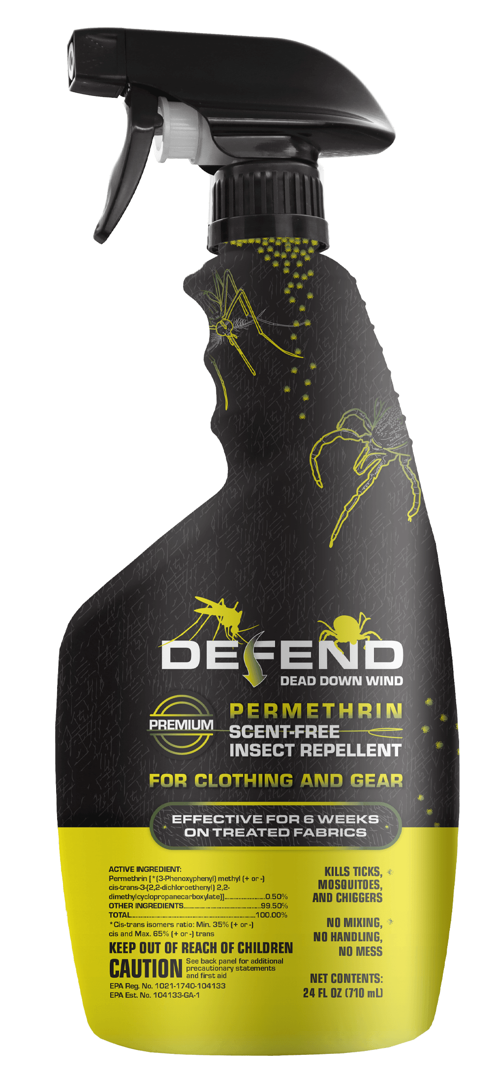 DEFEND 70009 PERMETHRIN CLOTHING SPRAY 24OZ