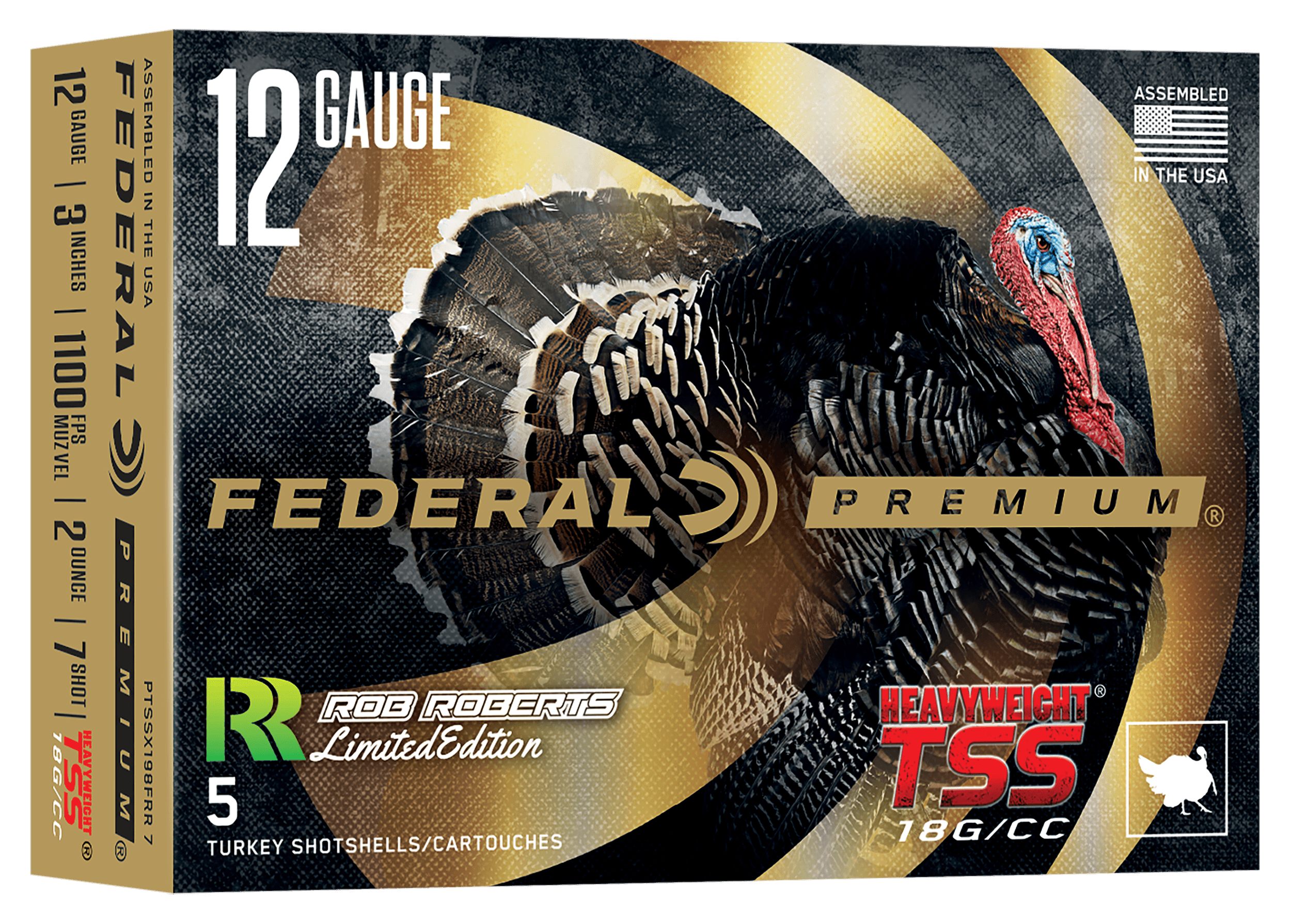 Federal PTSSX198FRR7 Heavyweight TSS 12Gauge 3" 2oz Tungsten 7Shot 5 Per Box/10 Case