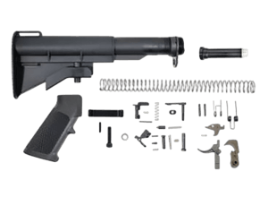 Dpms Panther Arms DP51655141530 CAR-15 Lower Build Kit AR-15 Black A2 Grip  Fiberlite Buttstock