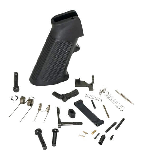 White Label Armory WLA-LOW-1014-01 Lower Parts Kit For AR Platform Curved Trigger Black - Image 2