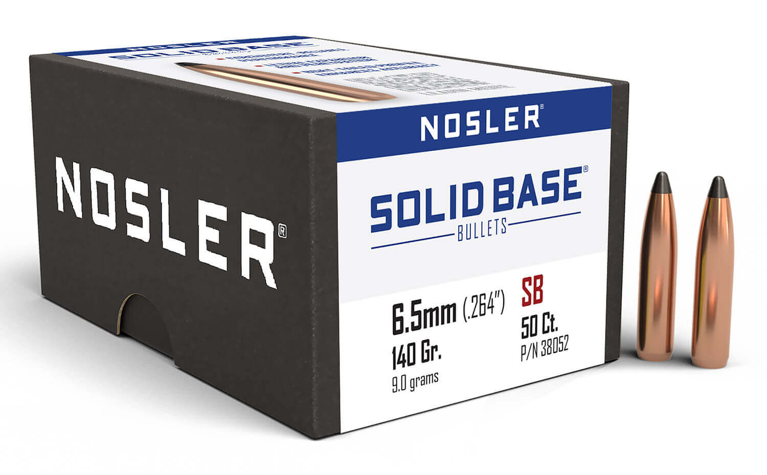 Nosler 38052 Solid Base 6.5mm 140gr Soft Point 50CT - Image 2