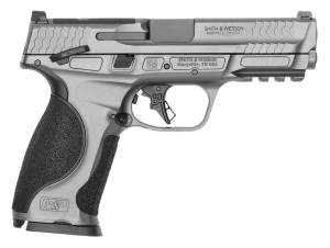 Smith & Wesson 14278 M&P M2.0 Metal *CA Complaint Full Size Frame 9mm Luger 10+1 4.25" Black Armornite Barrel  Tungsten Gray Cerakote Stainless Steel Optic Cut/Serrated Slide & Aluminum Frame w/Picatinny Rail  Interchangeable Palmswell  Grip