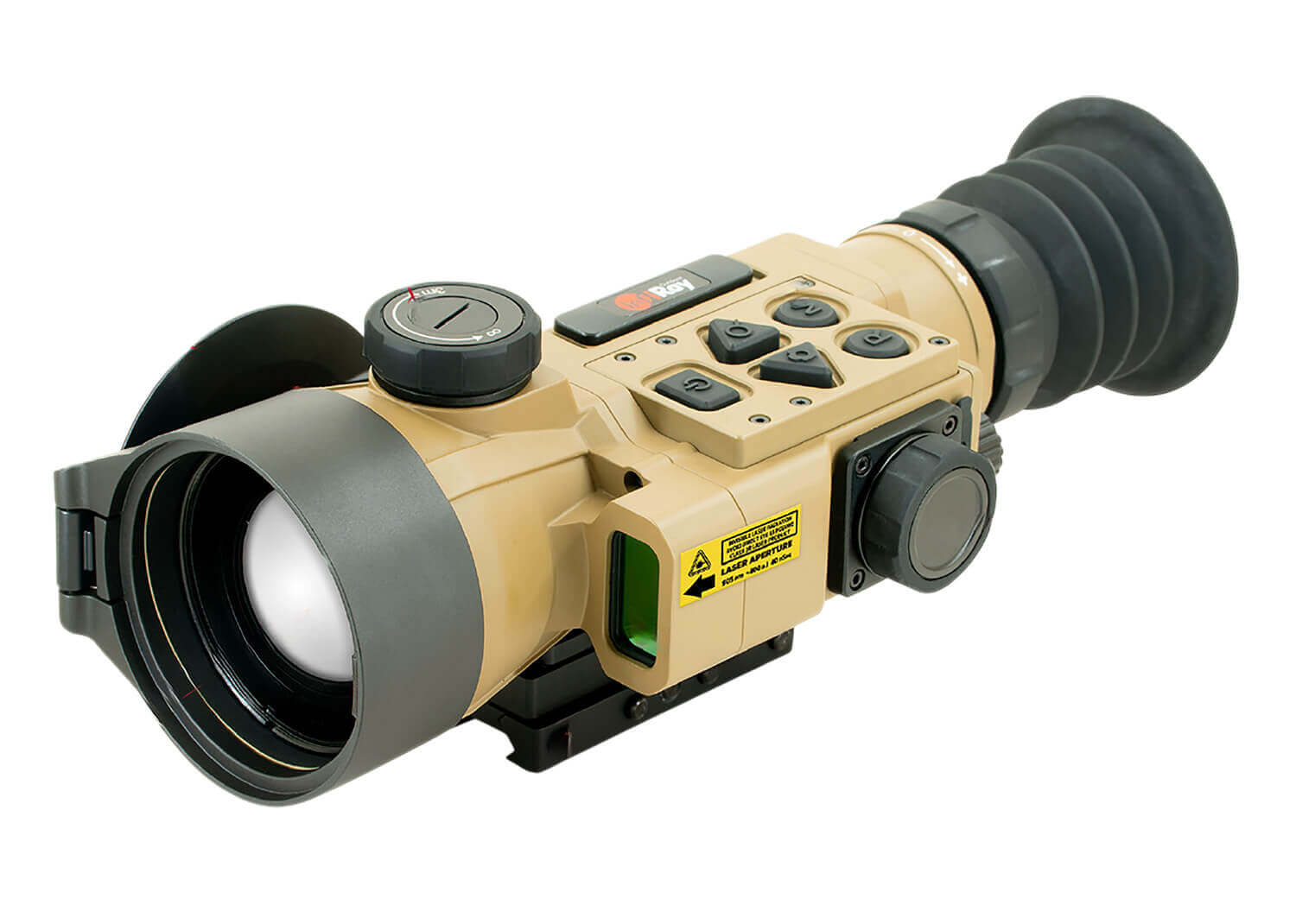 iRay USA HCH50R RICO Hybird Compact Black/Flat Dark Earth Cerakote 3.5x 50mm 8x Zoom 640x480 10 Microns 60/30Hz Resolution - Image 2