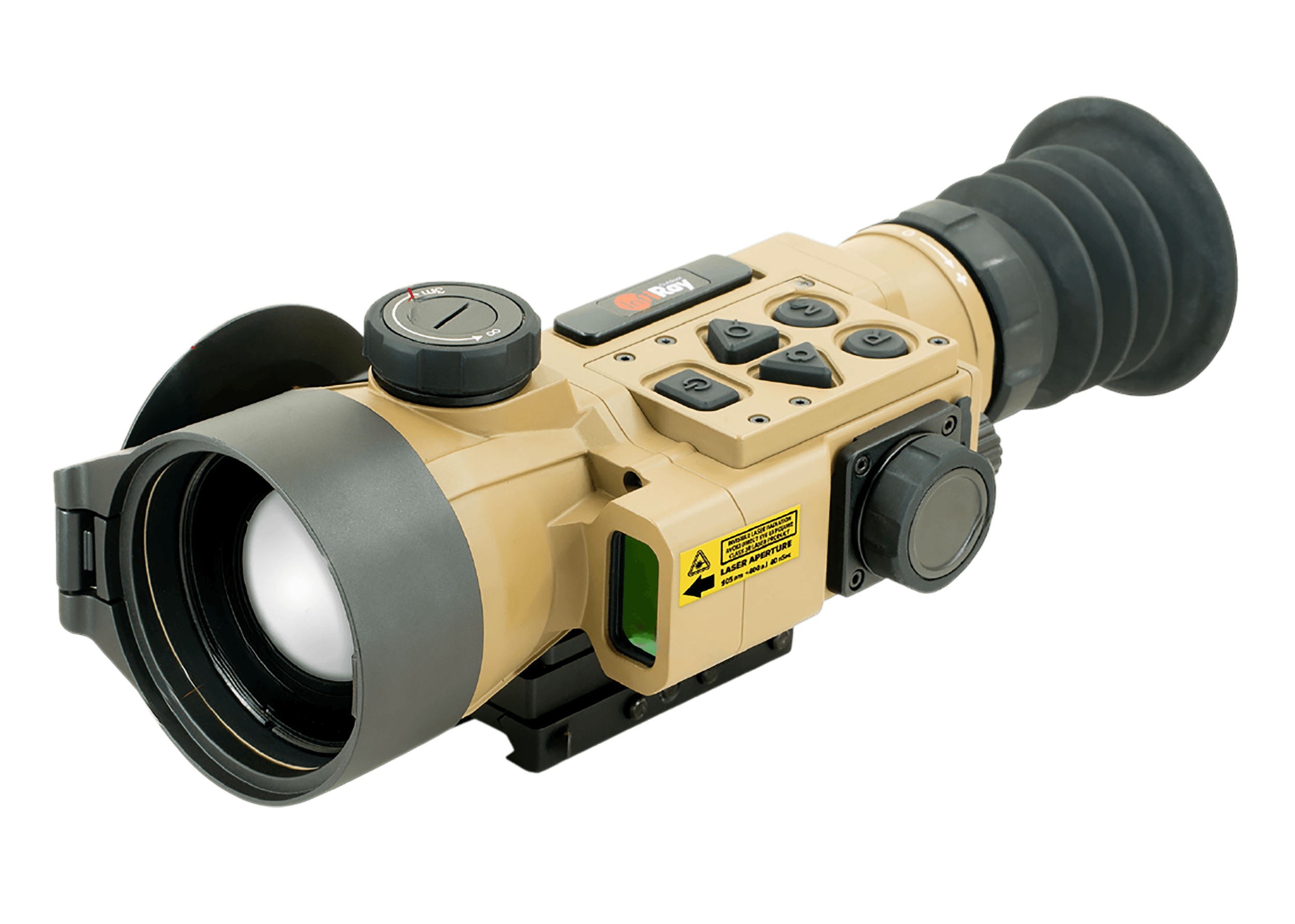 iRay USA HCH50R RICO Hybird Compact Black/Flat Dark Earth Cerakote 3.5x 50mm 8x Zoom 640x480 10 Microns 60/30Hz Resolution