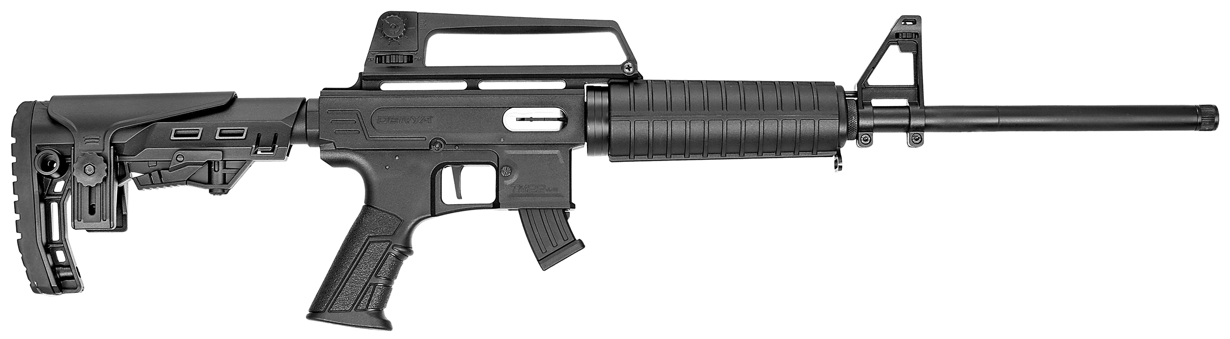 Derya Firearms TM22.FEAT.18 TM22 Feather 22 LR 10+1 18" Black Threaded Barrel Black Anodized Aluminum Receiver w/Picatinny Rail Black Adjustable Polymer Stock Black Polymer Grip