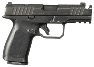 Rost Martin RM1CBLKOSP10CA(COMP) RM1C *CA Compliant 9mm Luger 10+1 4" Black Barrel  Black Nitron Steel Integrated Compensator/Optic Ready/Serrated Slide  Black Polymer Frame w/Picatinny Rail  RMR Footprint  Ambidextrous