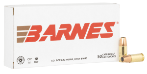 Barnes Bullets 32516   9mmLuger 124gr Sierra Jacketed Hollow Point 50 Per Box/10 Case