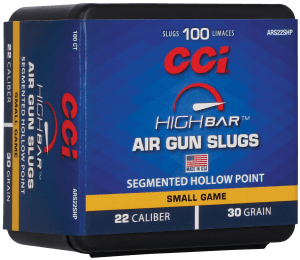 CCI ARS22SHP22 High Bar Air Gun Slug 22Cal 30gr Segmented Hollow Point 100 Per Box/5 Case