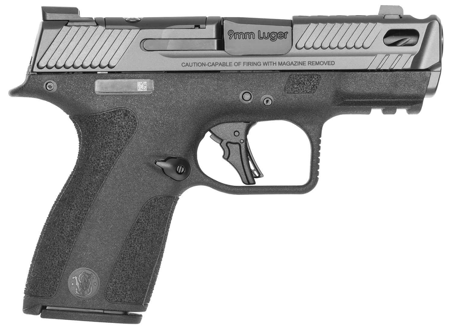 Smith & Wesson 14269 M&P PC Shield X Sub-Compact 9mm Luger 15+1 3.60" Black Armornite Ported Barrel Black Armornite Stainless Steel Optic Cut/Serrated Slide Black Polymer Frame w/Picatinny Rail Textured Grip RMSc/Holosun K Footprint No Manual Thumb - Image 4