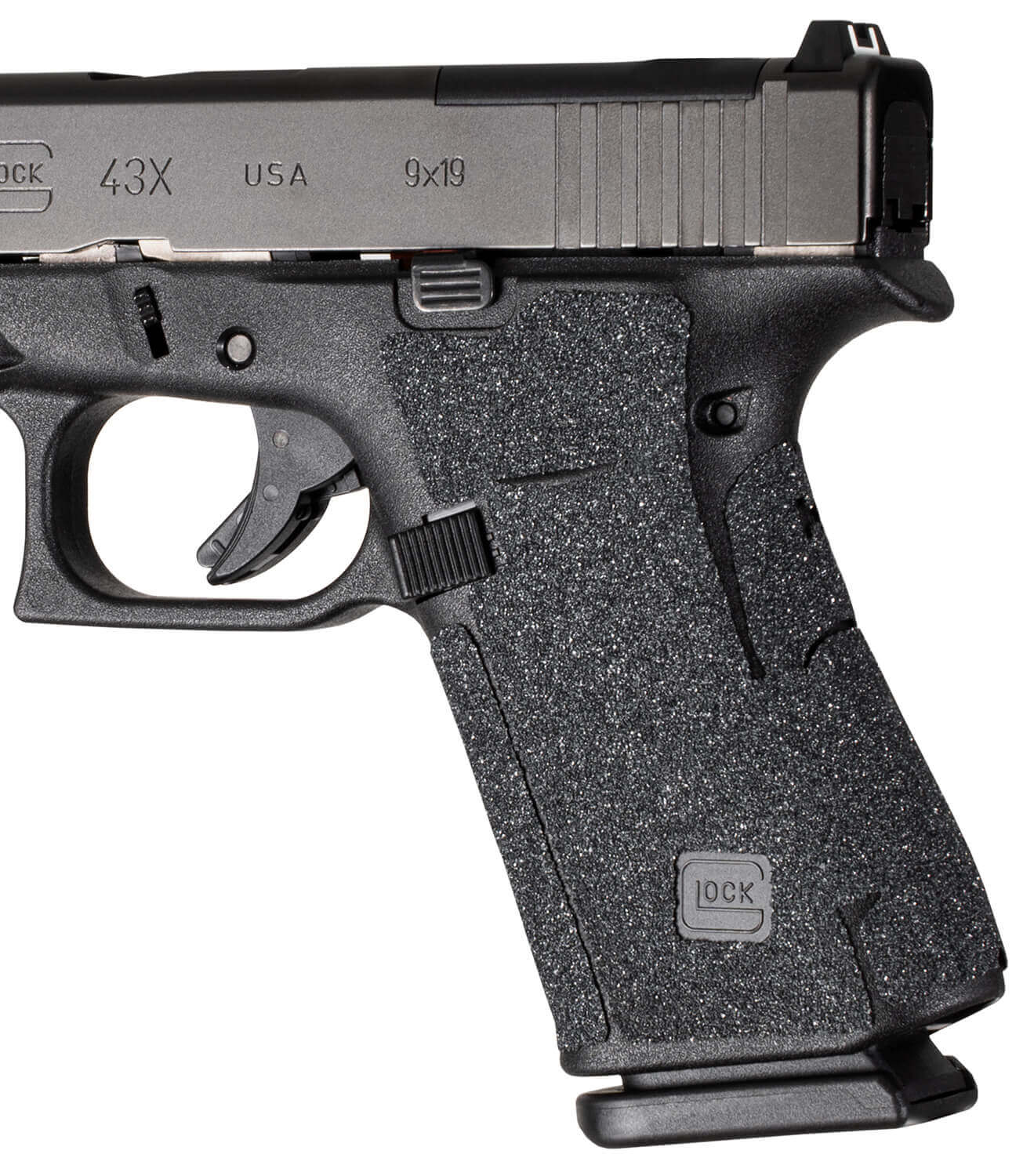 Hogue 18269 Wrapter Black Adhesive Rubber Fits Glock 43x/48 Fits Pistol - Image 2