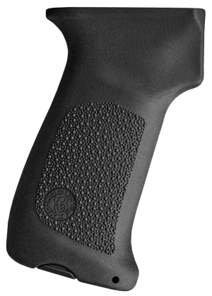 Hogue 74030 Pistol Grip w/o Finger Grooves Black Overmolded Rubber Fits AK-47/AK-74