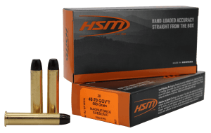 HSM 457016N 45-70Gov 550gr Hard Cast Long Flat Nose 20 Per Box/20 Case