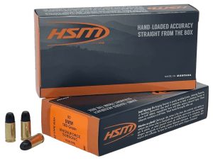 HSM 9MM24N 9mmLuger Subsonic 180gr Hard Cast Long Flat Nose 50 Per Box/10 Case