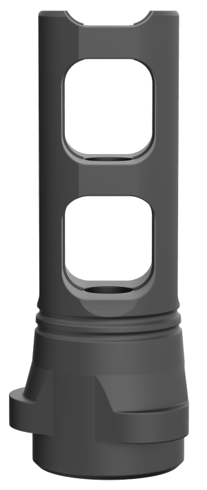 Breek Arms BRK4310 Breek LOK 3QD Gemini Dual-Port Black Nitride Steel 1/2"x28 Threads 223 Cal/5.56mm