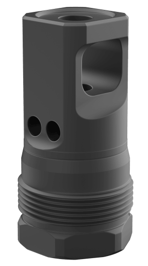 Breek Arms BRK4430 Echo Single Port Plan B Black Nitride Steel 1/2"x28 Threads 223 Cal/5.56mm