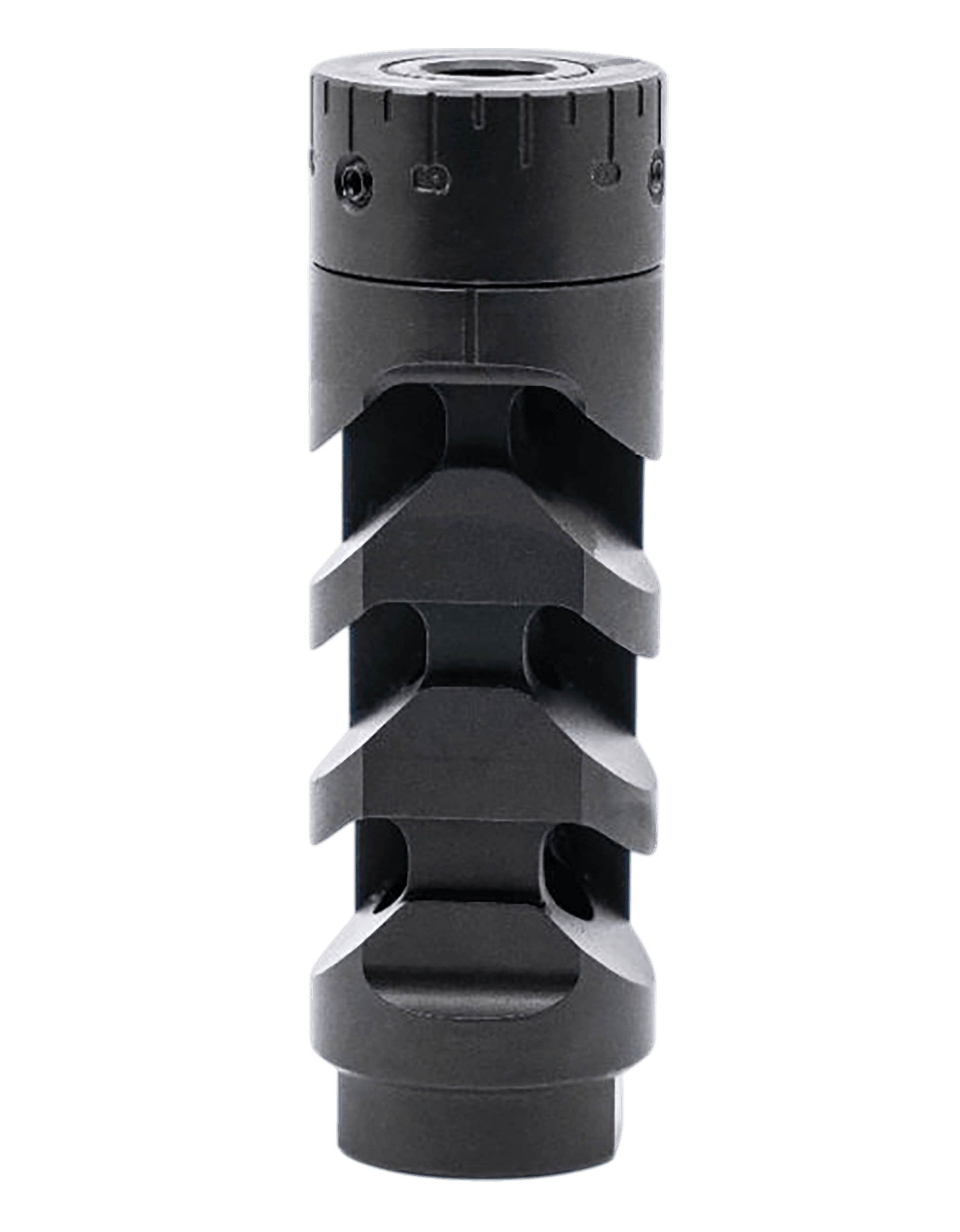 Armaspec ARM1932-BLK Muzzle Brake Harmonics-Tuner Black Stainless Steel 5/8x24 Threads 30 Cal