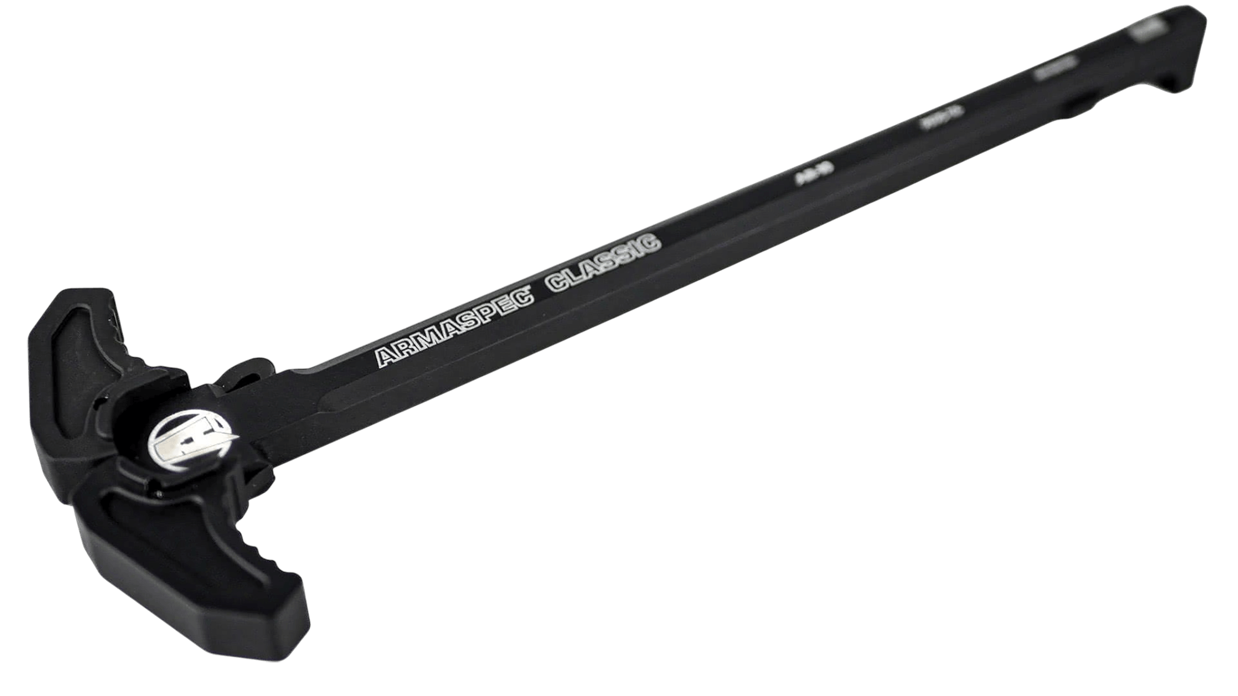 Armaspec ARM166-BLK Classic Charging Handle Black Aluminum Ambidextrous Hand