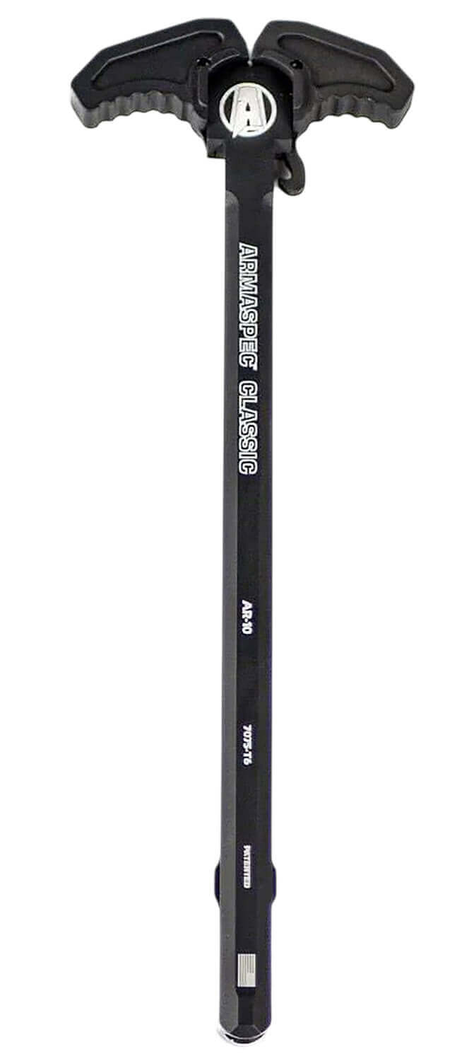 Armaspec ARM166-BLK Classic Charging Handle Black Aluminum Ambidextrous Hand - Image 2