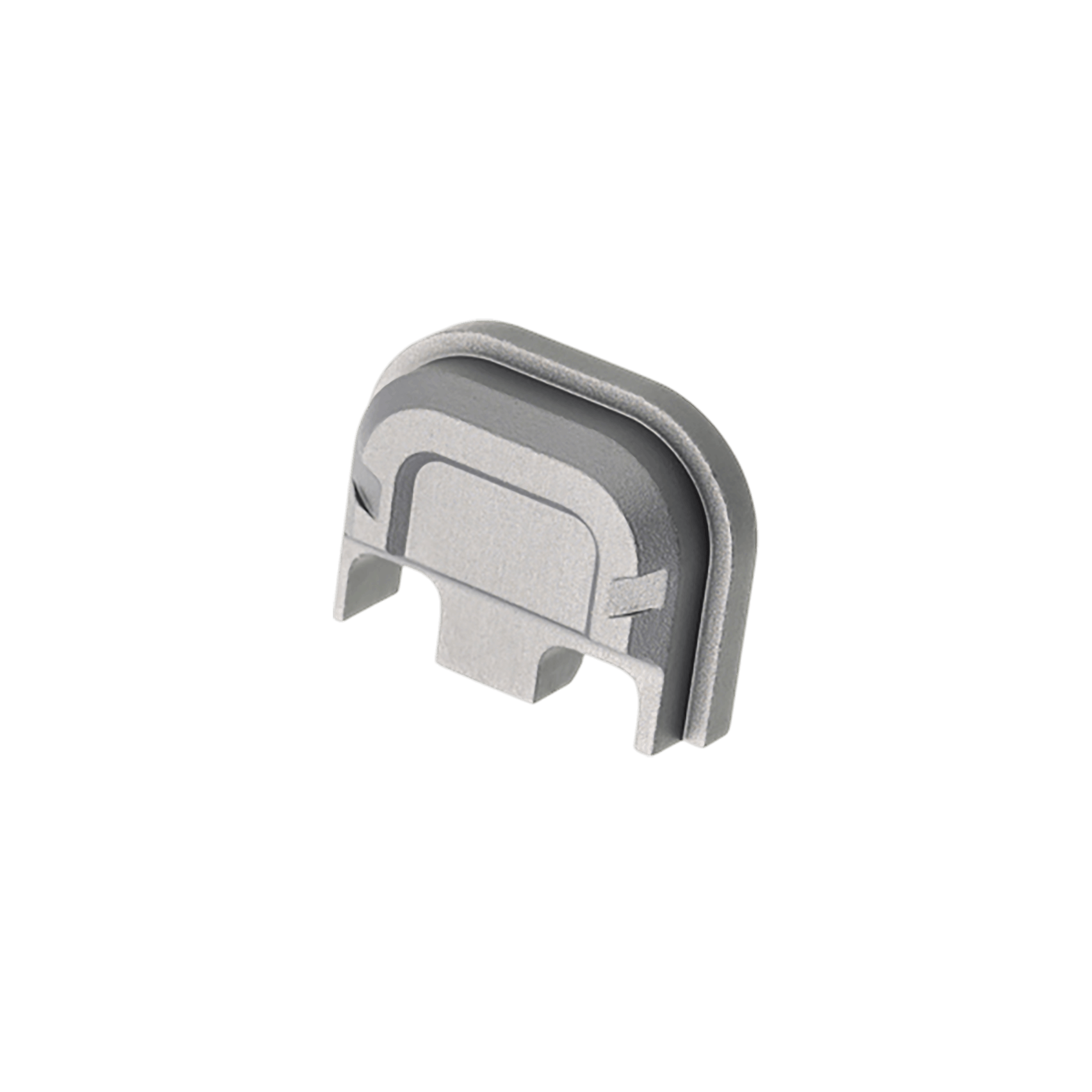 Tyrant CNC TDG5SPGREY Slide Cover Plate Chevron Design Glock Gen5 Grey Aluminum