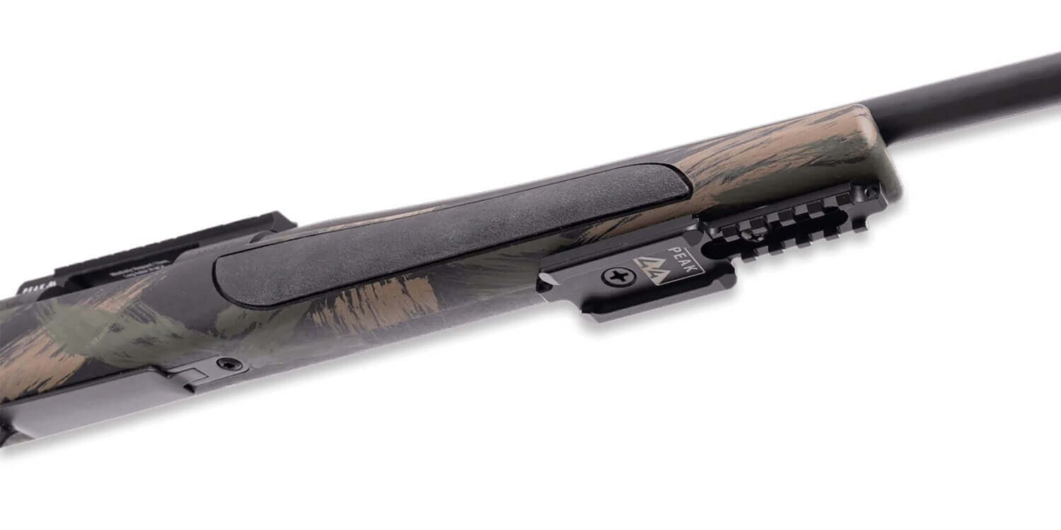 Weatherby VBS308NR0B Vanguard Black Hills 308 Win 4+1 18" Matte Blued Heavy Threaded Barrel & Steel Receiver w/Picatinny Rail Arca Adapter/Picatinny Rail Forend Black w/Green & Tan Accents Peak 44 Monte Carlo Polymer Stock - Image 3