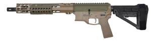Bilson Arms PAFCSFG20R1 BA-15FCP 223 Wylde 20+1 Black Threaded Barrel Flat Dark Earth/Sniper Green Cerakote Aluminum Receiver w/Picatinny Rail M-LOK Handguard Black Polymer SBA4 Brace Black Polymer Grip Right Hand