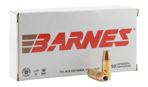 Barnes Bullets 32529   9mmLuger 124gr Semi Jacketed Hollow Point 20 Per Box/10 Case