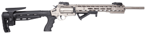 Iver Johnson Arms IJ1000TSN IJ1000  410 Gauge 5rd 18" Satin Nickel Barrel  Satin Nickel Receiver w/Picatinny Rail  Black Fixed Stock