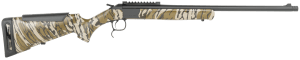 Retay USA GML410GBL Gamelander Single Shot 3" 1rd Black Deep Bore Barrel Black Drilled & Tapped Receiver w/Picatinny Rail Adj LOP OG Bottomland Synthetic Stock