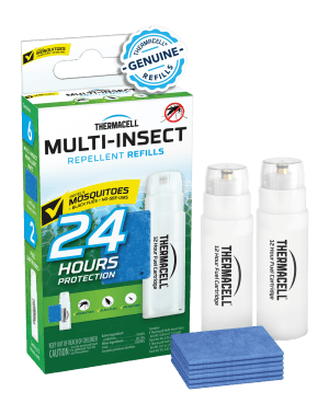 Thermacell MI2 Multi-Insect Repellent Refills Effective 10-15ft Mat/Fuel Cartridges Effective Up to 24 hrs