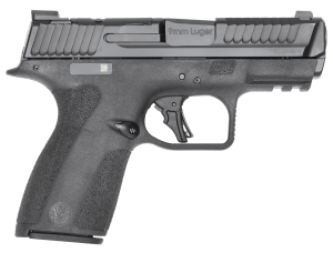 Smith & Wesson 14459 M&P Shield X *CA Compliant Sub-Compact Frame 9mm Luger 10+1 3.60" Black Armornite Stainless Steel Barrel & Optic Ready/Serrated Slide  Black Polymer Frame w/Picatinny Rail  Black Textured Grip  Holosun K/RMSc Footprint