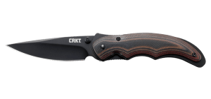 CRKT 1105KC Endorser EDC 3.18" Folding Drop Point Plain Black Oxide 8Cr14MoV SS Blade Black/Brown G10 Handle