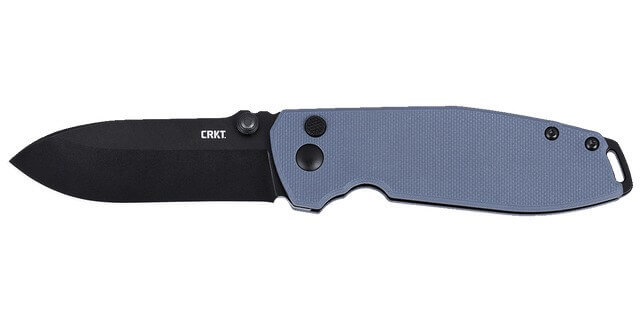 CRKT 2495GC SQUID XM EDC 2.95" Folding Plain Black Oxide D2 Steel Blade Gray Textured G10 Handle - Image 4
