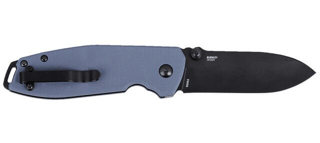 CRKT 2495GC SQUID XM EDC 2.95" Folding Plain Black Oxide D2 Steel Blade Gray Textured G10 Handle - Image 2