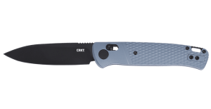CRKT K430GKPC Counterpart EDC 3.38" Folding Drop Point Plain Black Oxide 12C27 Sandvik SS Blade Gray Textured GRN Handle