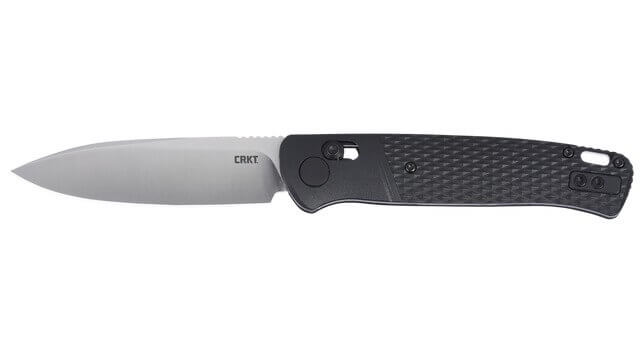 CRKT K430KXPC Counterpart EDC 3.38" Folding Drop Point Plain Satin 12C27 Sandvik SS Blade Black Textured GRN Handle - Image 4