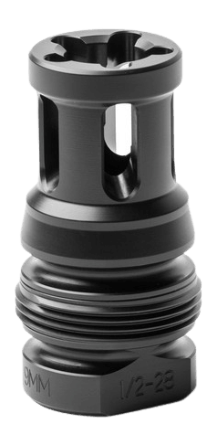 Dead Air RXD687 RXD P-Series Birdcage Flash Hider 9mm 1/2"x28 Threads Black Nitride Stainless Steel