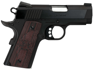 Colt Mfg O7800XE Defender  Compact 45 ACP 7+1 3" Black Steel Barrel  Blued Serrated Slide  Matte Black Cerakote Aluminum Frame w/Beavertail  Black Cherry Tactical G10 Grips  Ambidextrous